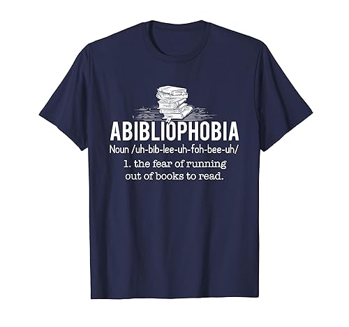Abibliophobia Funny Reading Bookworm Reader Gift T-Shirt T-Shirt - Main Image