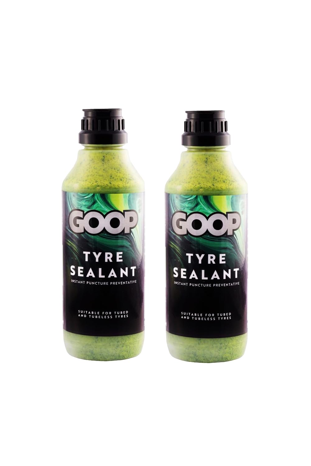 Goop tyre sealant * 2 X 500ml Bottles * Made in UK