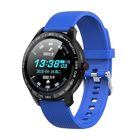 Amazon.com: L9 reloj inteligente para hombre ECG+PPG ...