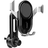 Titgoes Car Cell Phones Mount, Clip-on Adjustable Cell Phone Holder, Air Vent Universal Hands Free Automobile Cradle for 4"-7.2" Smartphones (Black)