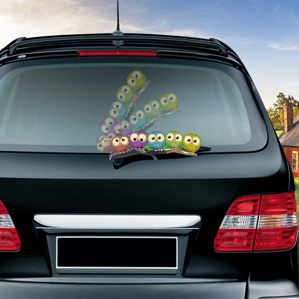 Adorables Autocollants en PVC pour PareBrise arrière de Voiture Motif hiboux Amazon.fr Hightech