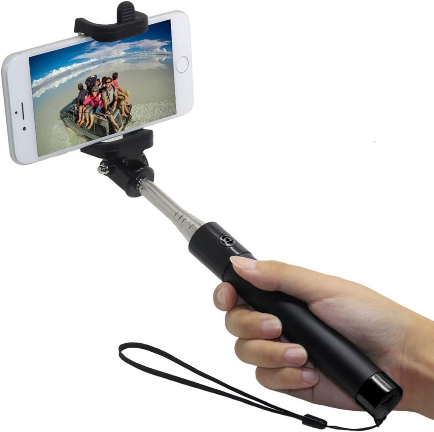 Selfie Stick, Perfectday Foldable Extendable Bluetooth Selfie Stick with Built-in Remote Shutter for iPhone 6s, 6, 6 Plus, 5, 5s, 5c