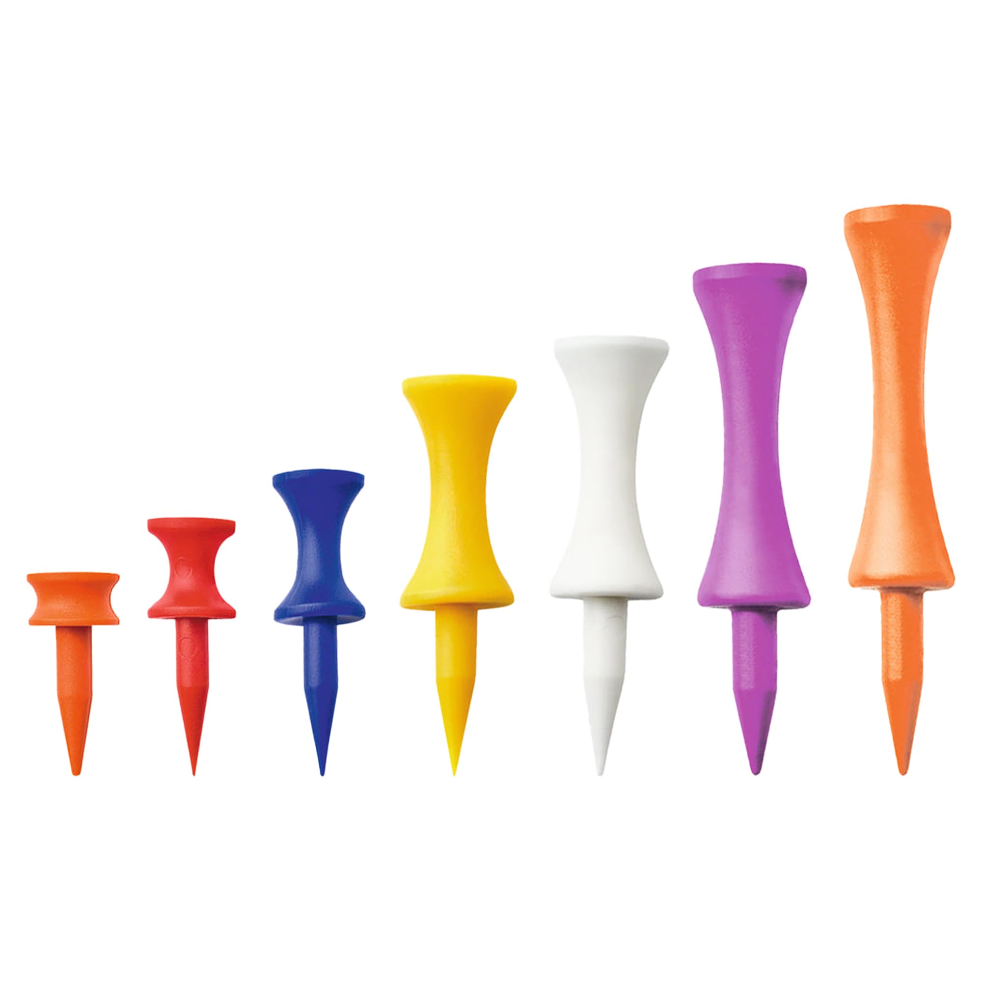 Longridge Plastic Castle Tee (Pack of 1000) - Fluorescent Orange