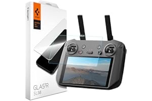 Spigen Tempered Glass Screen Protector [GlasTR Slim] designed for DJI RC Pro/DJI Smart Controller - 2 Pack