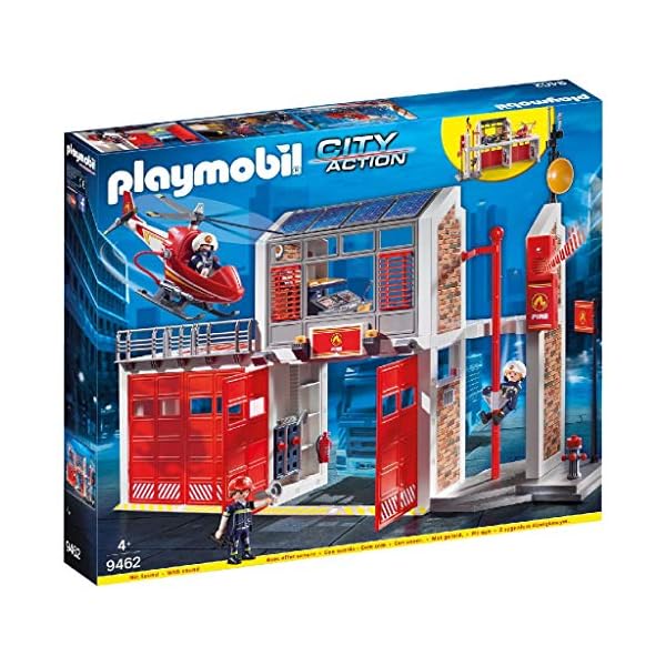 Playmobil City Action 9462 Fire Station, With Sound Effects, For Children Ages 5+