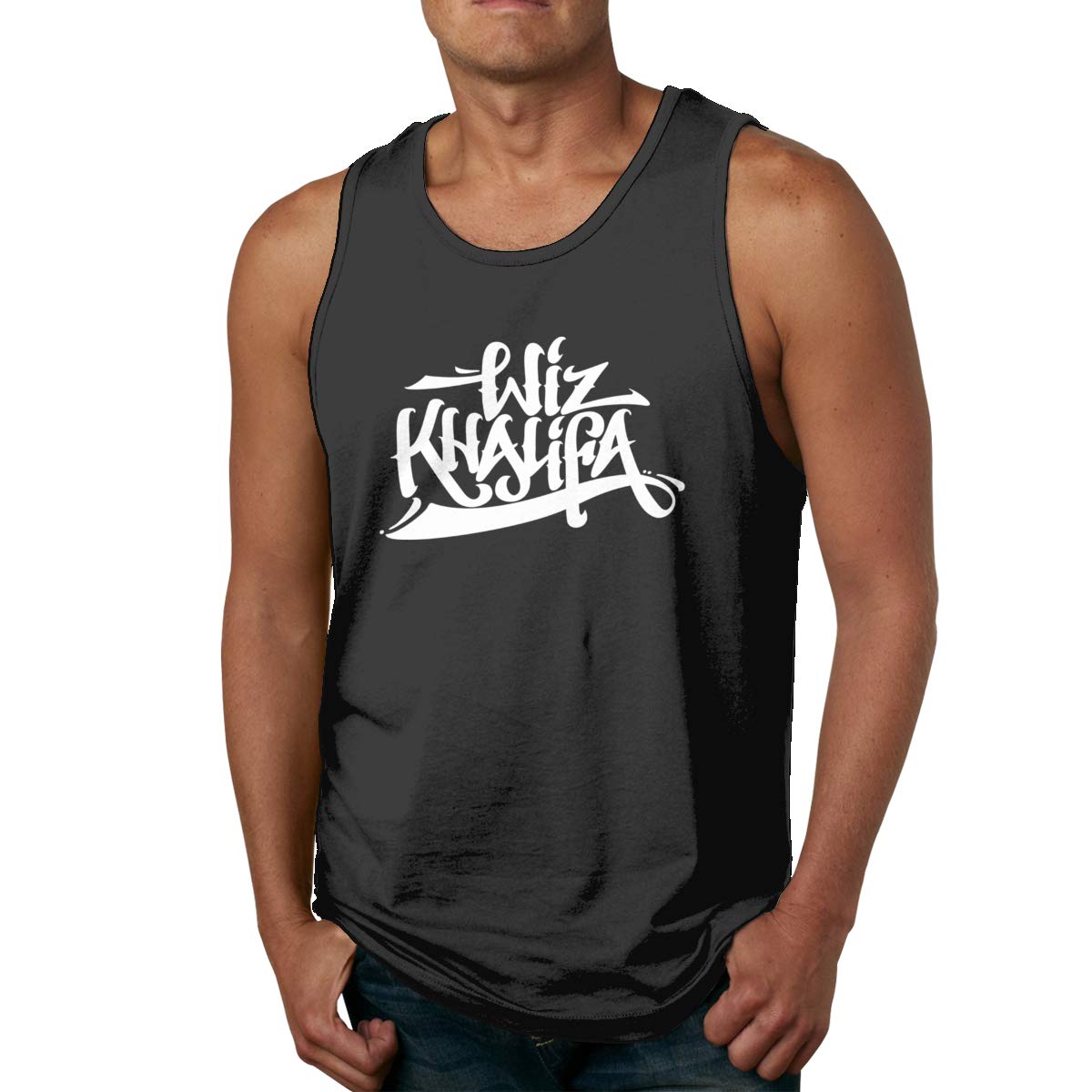 Nutmix Wiz Khalifa Workout Sleeveless Tank Top Summer Sport Ts Shirts
