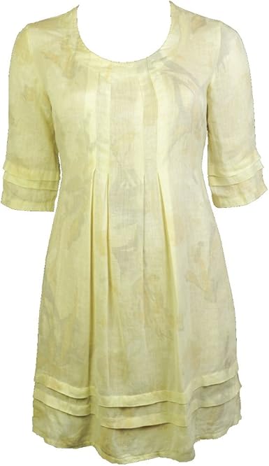 yellow linen dress uk