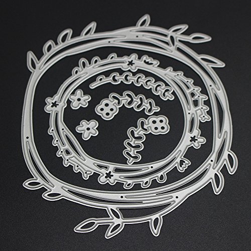 Whitelotous Flower Leaves Cutting Dies Handmade DIY Stencils Template Embossing for Card Scrapbooking Craft - Thumbnail 7