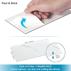 BeNice Peel and Stick Backsplash Large Bathroom