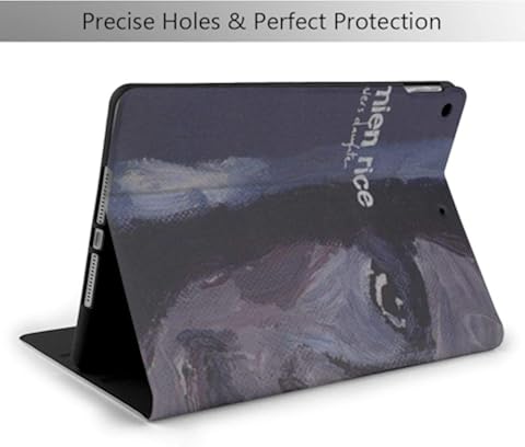Wehoiweh Demi-En Arroz Carcasa delgada y ligera antiarañazos con soporte ajustable, suspensión automática, protección para la espalda, funda para iPad Air3 10.5 iPad 7ª 10.2 talla única