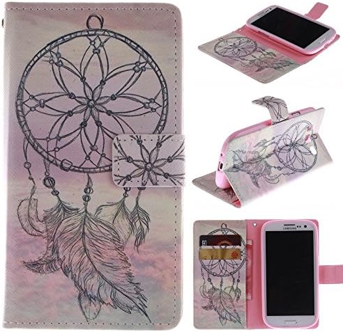 Galaxy J5 Case Samsung Galaxy J5 Kickstand Case,MOUSE Monster Stylish White Wind Chime Pattern Premium Leather Magnet Slim Flip Kickstand Case Cover for Samsung Galaxy J5