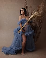 Molisa Tulle Maternity Dress for Photoshoot Puffy
