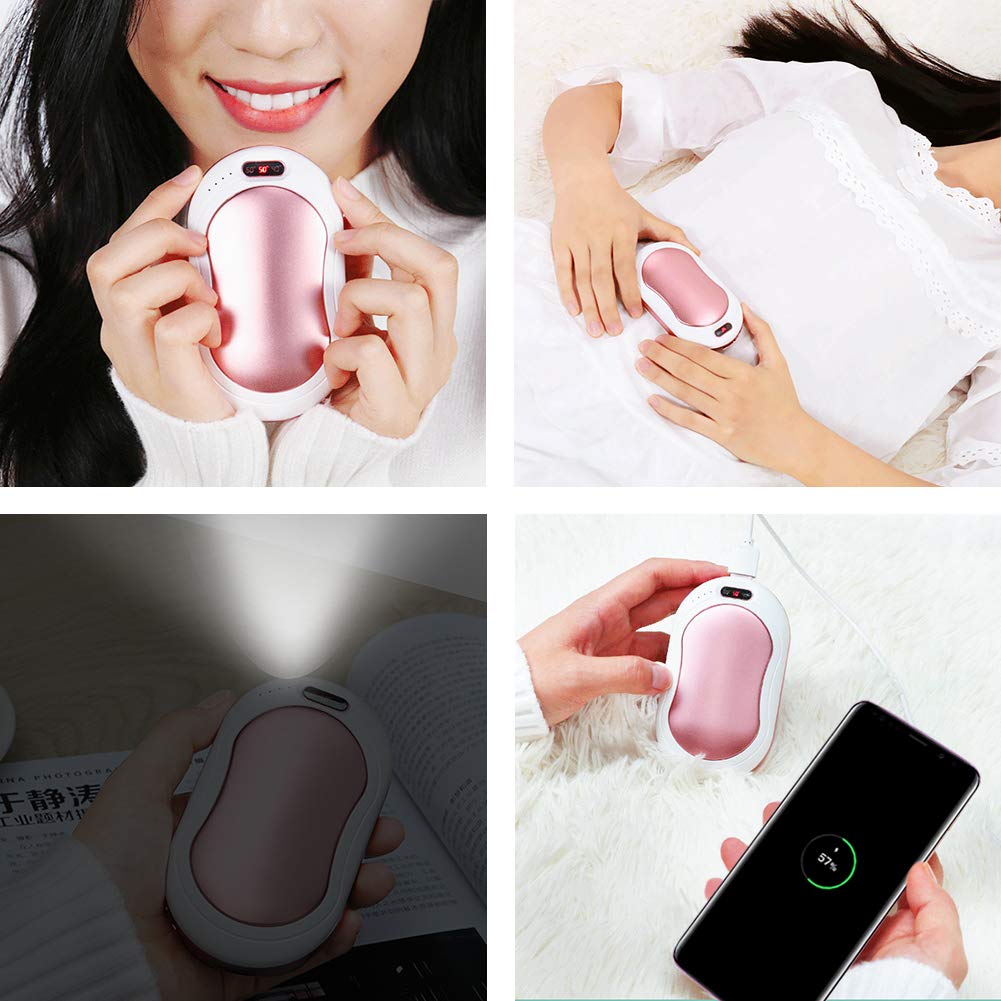 Maifeituo Rechargeable Hand Warmer, 10000mAh Electric Portable Pocket Hand Warmer & Power Bank