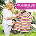 Nursing Cover for Breastfeeding, Multi Use Nursing Scarf with Pouch, Carseat Canopy for Boys and Girls, Stroller Cover Scarf, Stretchy Shopping Cart Cover, Babies Carseat Cover, Best Baby Shower Gift