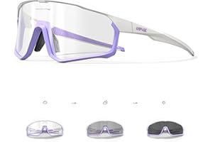 KAPVOE Photochromic Cycling Glasses Men Women Clear Mountain Bike Sunglasses MTB Sports Transition Triathlon Bicycle Running