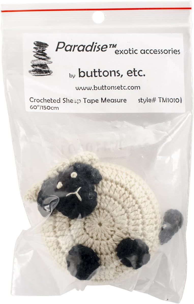 Crocheted Tape Measure 60-Sheep