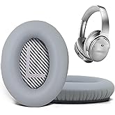 Replacement Ear Pads for Bose QuietComfort 35 35 II 15 25(qc 35 25 15/QC35 ii), Headphone Ear Covers, High Density Memory Cotton, Soft Leather, Adaptive Noise Isolation Headphones Pads Cushions