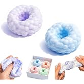 2PCS Crunchy Squishy Stress Ball for Kids &amp; Adult, Soft Crunchy Stress Ball | Shapeable Sensory Squeeze Fidget Toys, for Anxiety Stress Relief Focus Relaxing, for Office Travel Student Classroom Prizes
