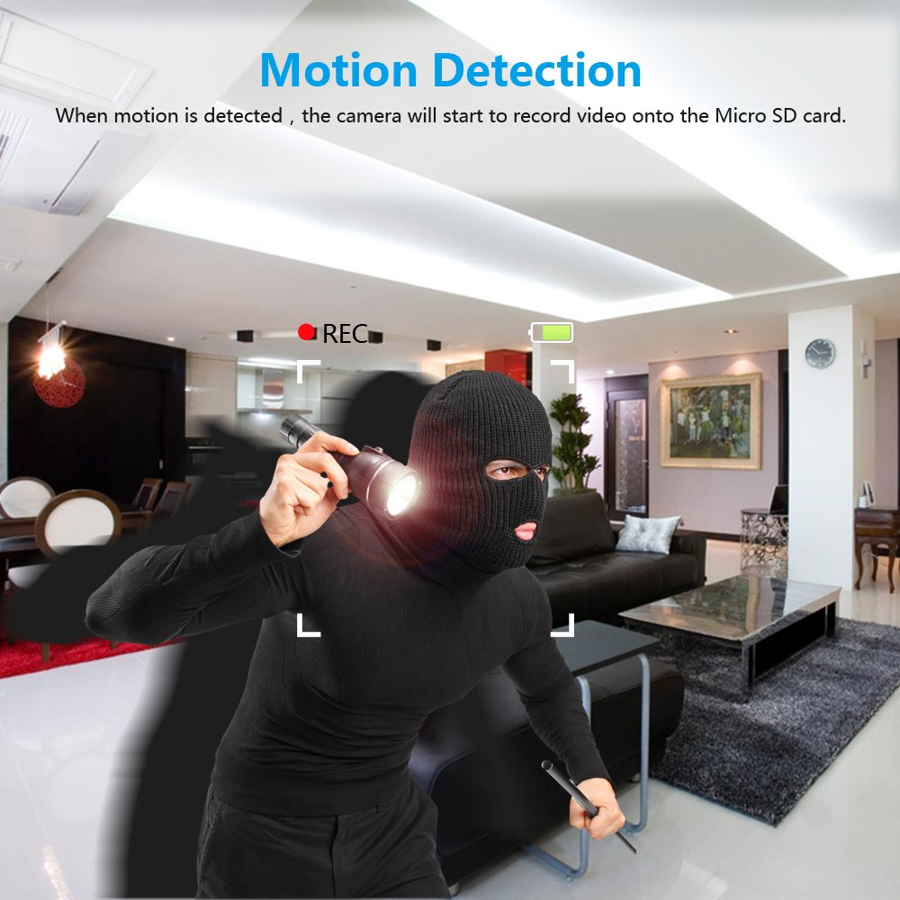 Littleadd Hidden Camera Alarm Clock 1080P Full HD Spy Camera Motion Detection Activated Loop Video Recording Remote Control Security Camera Nanny Cam