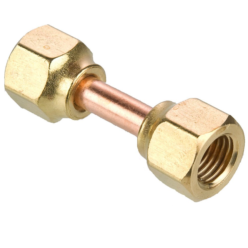 14FSV8 Parker 45 1/2 Connector, Nut Swivel NPT Brass, Tube, to Tube