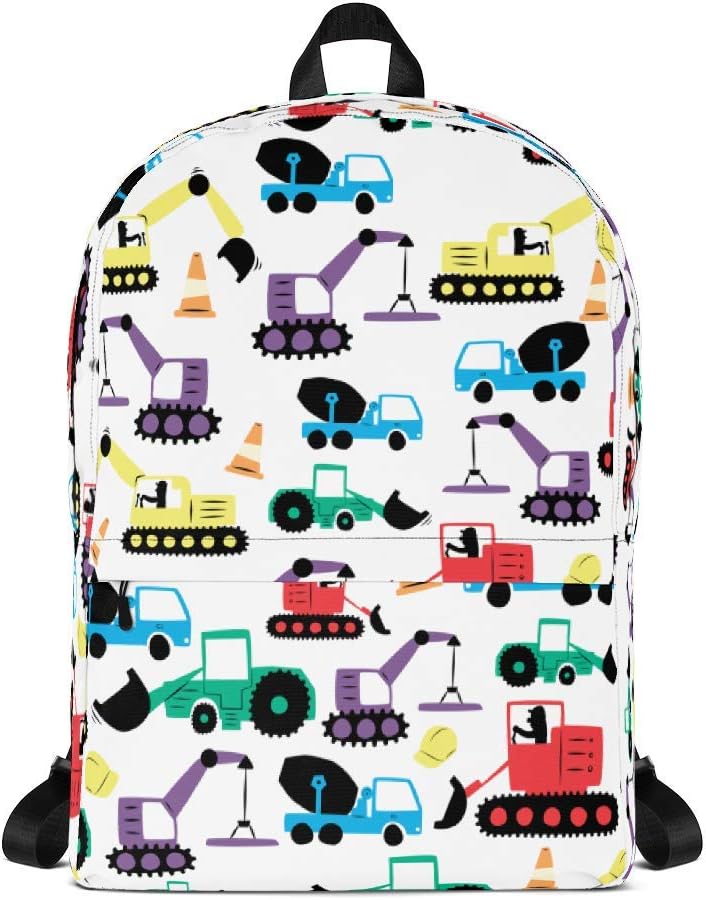 tiddlers & nippers Kids Backpack, Diggers & Lorries - Image 4
