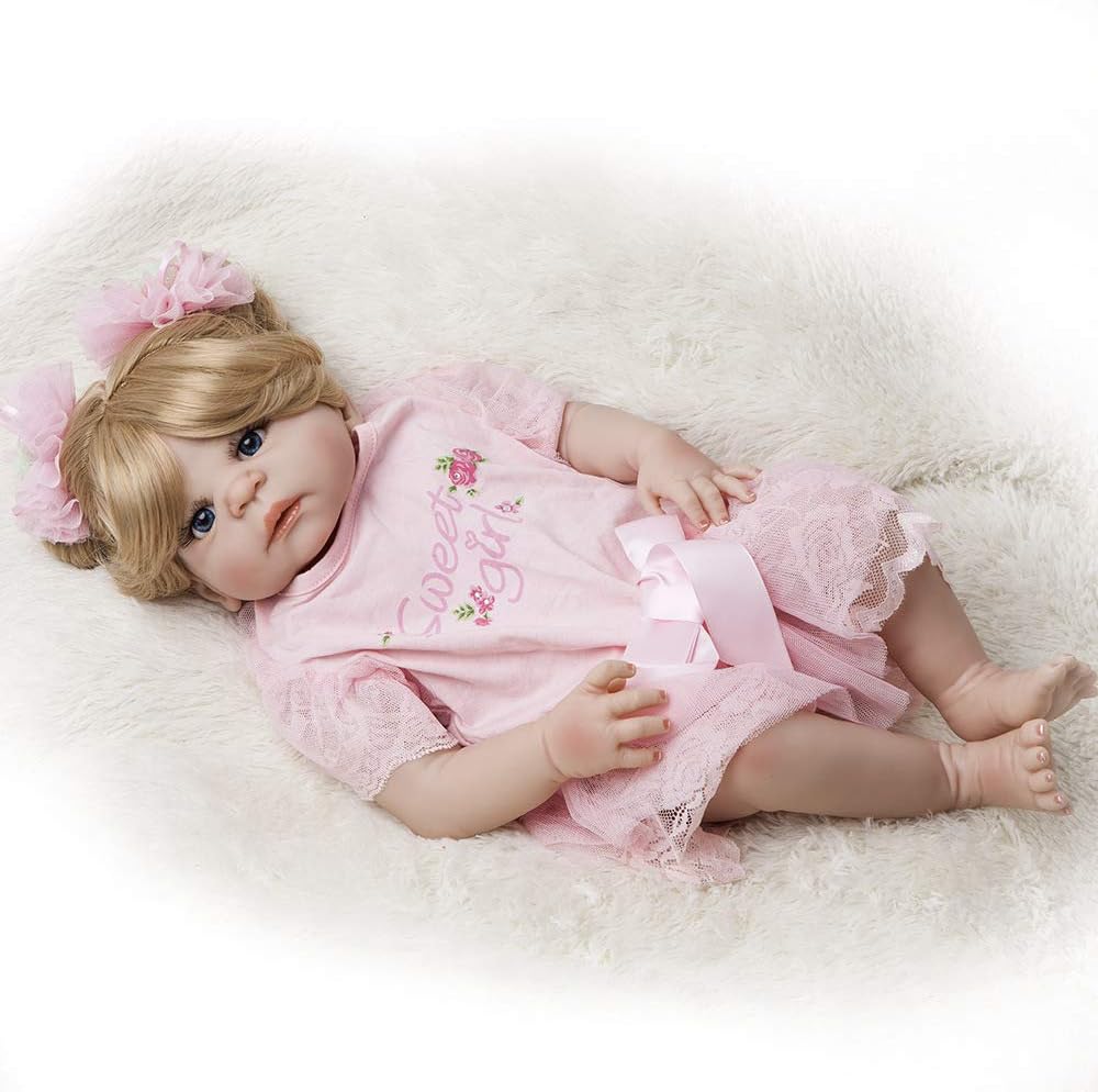 Prezzo LVYE1 Newborn Baby Doll Rinato 55 Cm / 22 Pollici Reborn Baby Girl Vita Reale Giocattoli per Bambole Compleanno Regali di Natale Ragazze Offerte