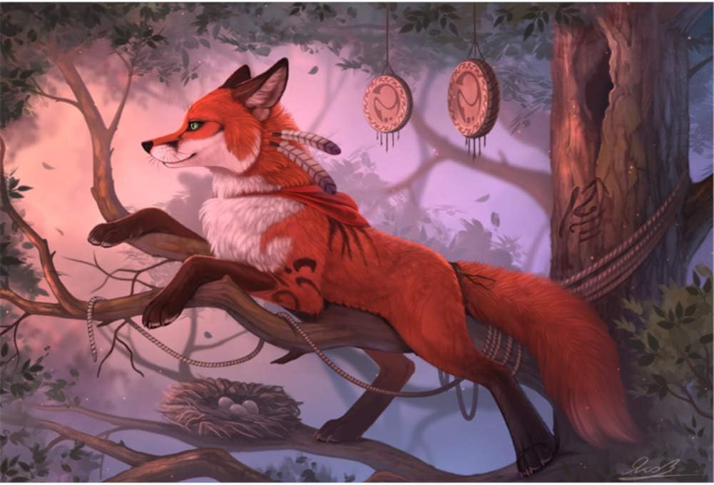 XZRDP Zorro fantasía Obras de Arte impresión Personalizada Lienzo