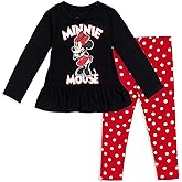Disney Minnie Mouse Mickey Mouse T-Shirt and Leggings Outfit Set Infant to Big Kid
