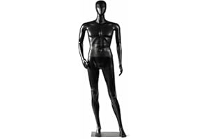 SereneLife 73" Tall Full-Body Male Mannequin with Adjustable Head, Flexible Limbs and Detachable Design, Perfect for Clothing