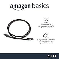 Amazon Basics Toslink Digital Optical Audio