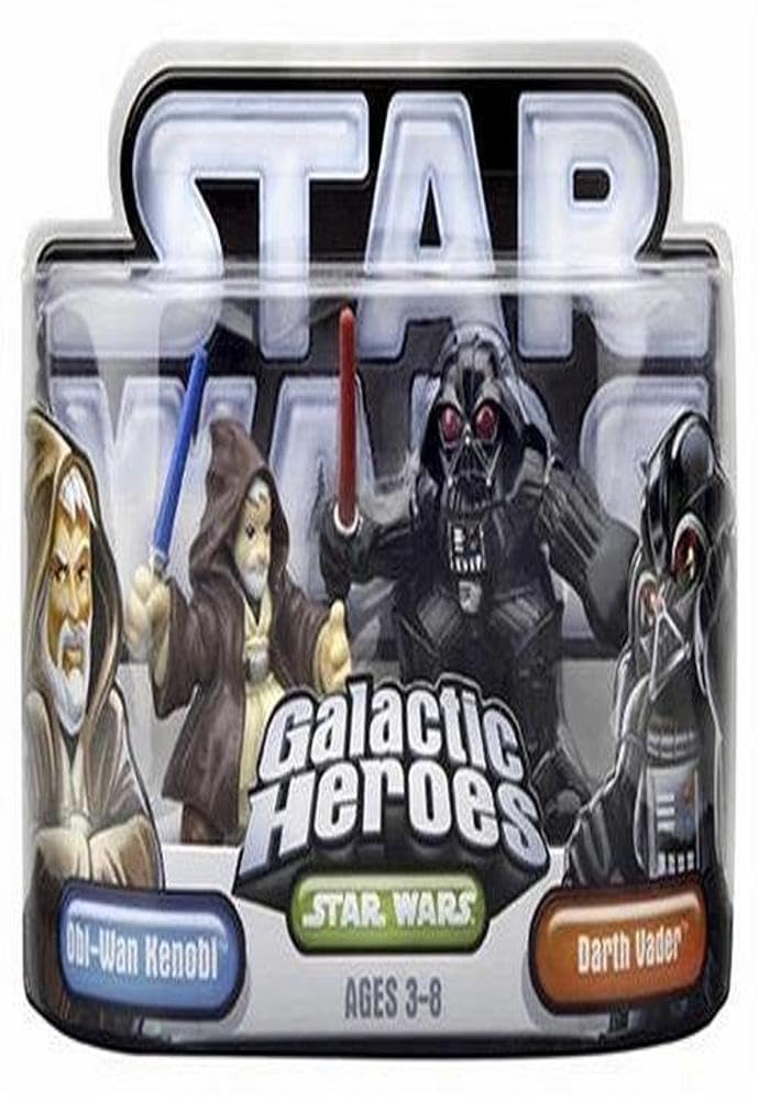 Hasbro 85211 Star Wars Galactic Heroes Mini-Figure 2 Pack - Obi-Wan Kenobi and Darth Vader
