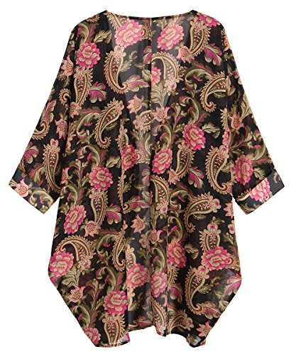 1 OLRAIN+Womens+Floral+Kimono+Cardigan