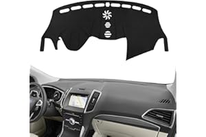 ZZEQYG Dash Cover for Ford Escape 2014 2015 2016 2017 2018 2019 (Large Display) Accessories Flannel Dashboard Cover Dash Mat Center Console Cover Sunshield Protector Pad