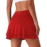 Stelle Tennis Skirts for Women Athletic Skirt with Shorts Golf Skort Pocket High Waisted Skorts Workout Pickleball