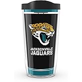 Tervis Made in USA Double Walled NFL Jacksonville Jaguars Insulated Tumbler Cup Keeps Drinks Cold & Hot, 16oz, Touchdown