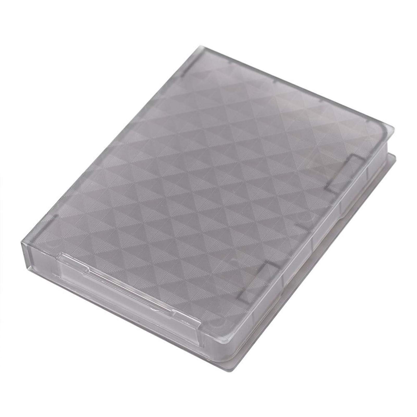 Richer-R HDD SSD Hard Case, 2.5 inches Hard Case HDD SSD Anti-static Disk Storage Box Shockproof Dust-proof Non-slip (Gray)