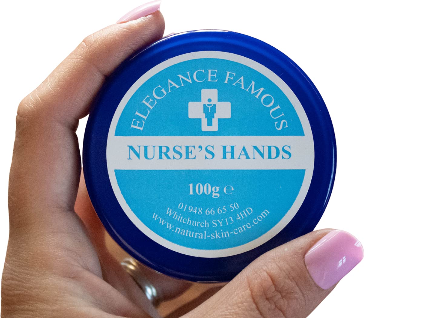 Nurses Hand Cream 100g by Elegance Natural Skin Care Repair, Restore, Nourish Dry Chapped Hands Nurse Nurses GP Hospital Doctor Medical Handcream