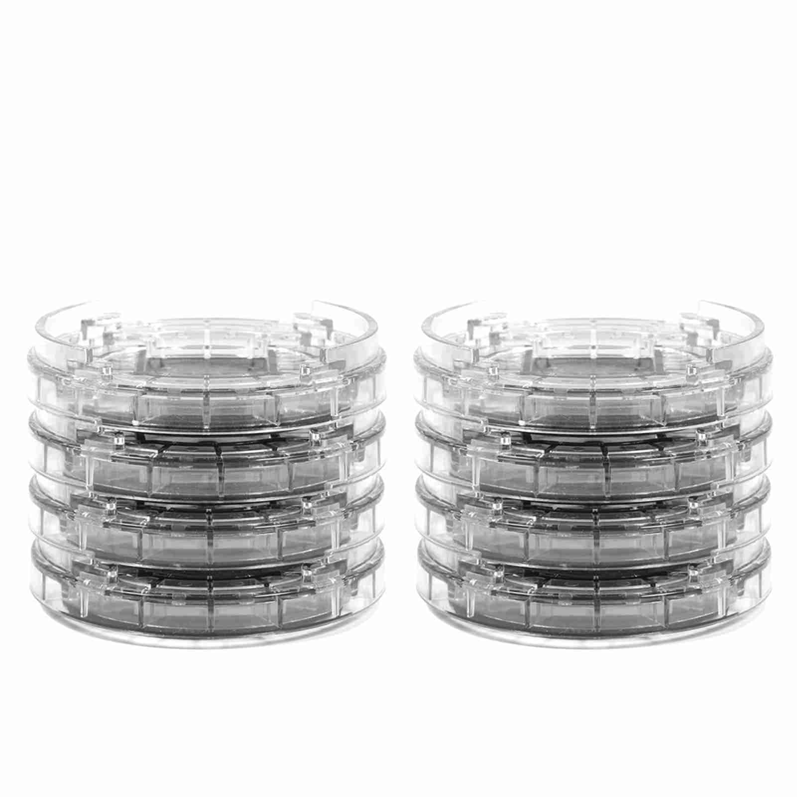 Wakects Furniture Pads Floor Protectors, 8Pcs Furniture Foot Mat Anti-Sliding Pad Round Chair Leg Floor Protectors for Table Chairs 3.34in Dia (Transparent)
