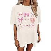 Womens Oversized Tshirt Flower Graphic Tees Nashville Music Short Sleeve Shirts Summer Casual Loose Beach Tops