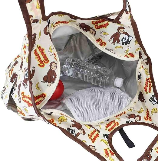 Amazon おさるのジョージ 保冷 エコバッグ アルミシート付 くるくる ショッピングバッグ ジョージrd バッグ 財布 おもちゃ