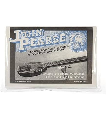 Amazon.com: John Pearse Hawaiian Lap Steel Strings Pure Nickel C6
