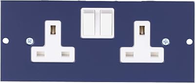 Schneider Electric Twin Switched Socket Outlet Dual Earth Floorbox INS55471