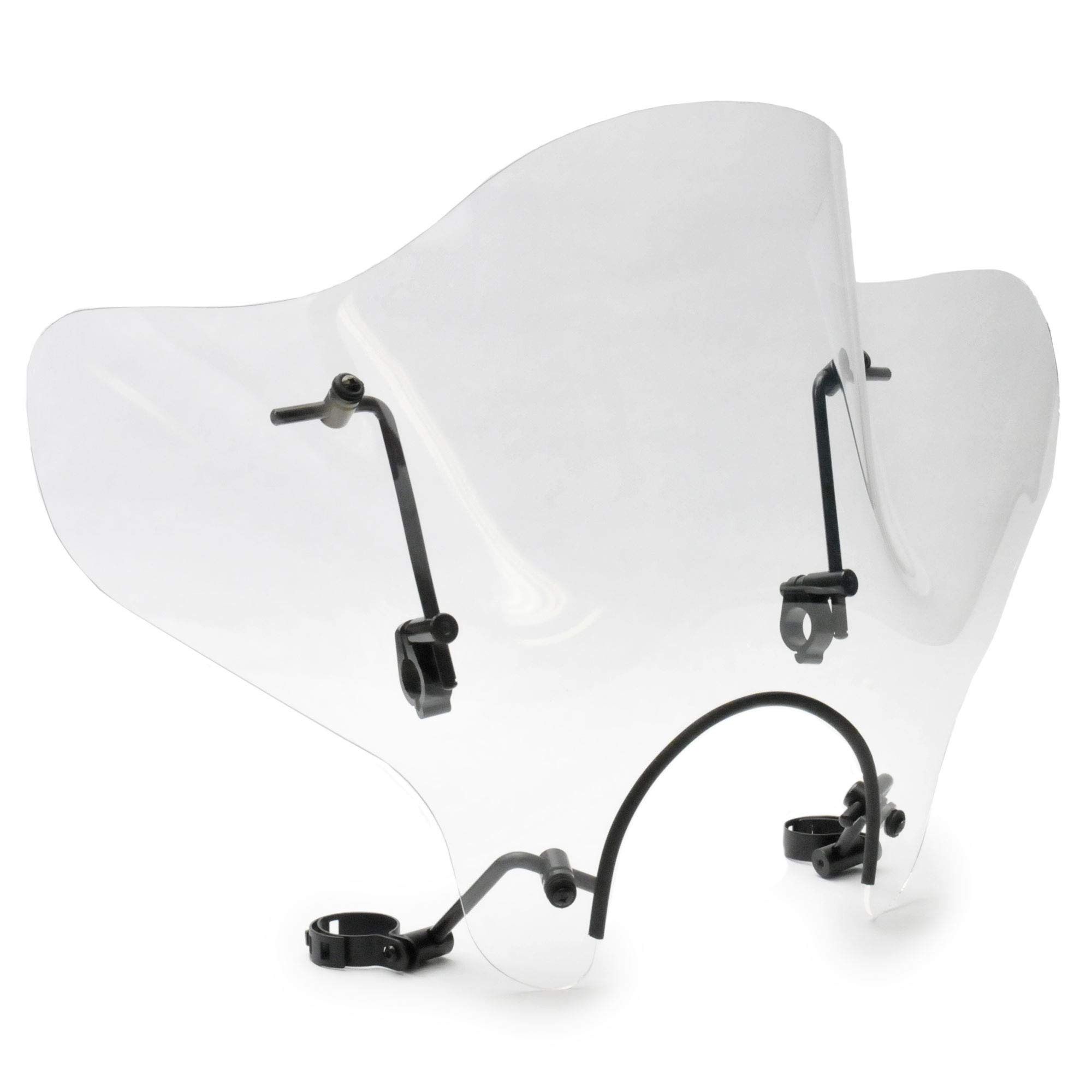 Krator 14" Clear Tinted Windscreen Windshield Compatible with Honda VTX 1300S/R (2002-2010) Fits 7/8