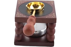 Kit de cuillère à cire à fondre en métal, matériaux de qualité supérieure, design convivial, mains libres, applications polyv