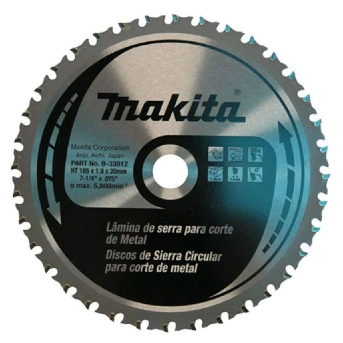 Makita B-47042 Specialized Metal Cutting Saw Blade 150x20x52T