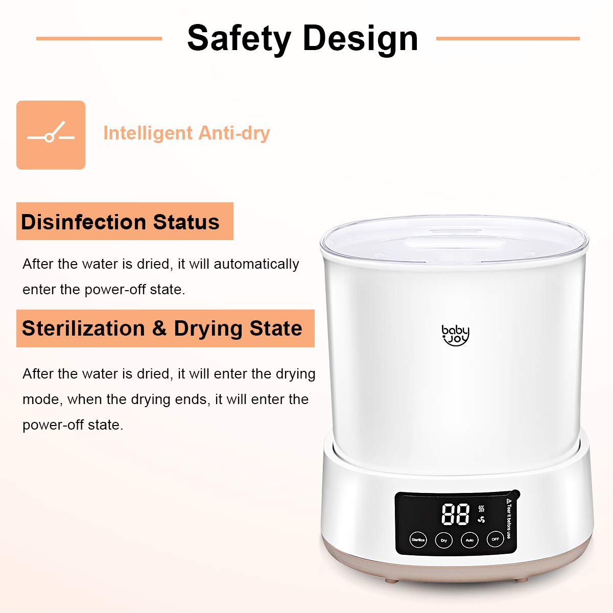 baby joy bottle sterilizer