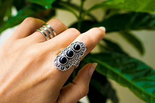 Amazon Com 925 Sterling Silver Onyx Black Three Stone Ring Natural Black Onyx 925 Gemstone Sterling Silver Ring Ring For Women Infinity Handmade Jewelry Handmade Amazon Com 925 Sterling Silver Onyx Black Three Stone Ring Natural Black Onyx 925 Gemstone Sterling Silver Ring Ring For Women Infinity Handmade Jewelry Handmade