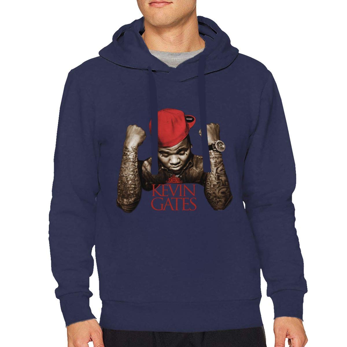 Lipagi Amy A Mcleod Kevin Gates Men S Casual Graphic Pullover Hoodie Navy S Amazon In Clothing Accessories