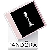 PANDORA Paris Eiffel Tower Dangle Charm - Compatible with PANDORA Moments - Sterling Silver - Gift for Her - Jewelry for Women with Gift Box