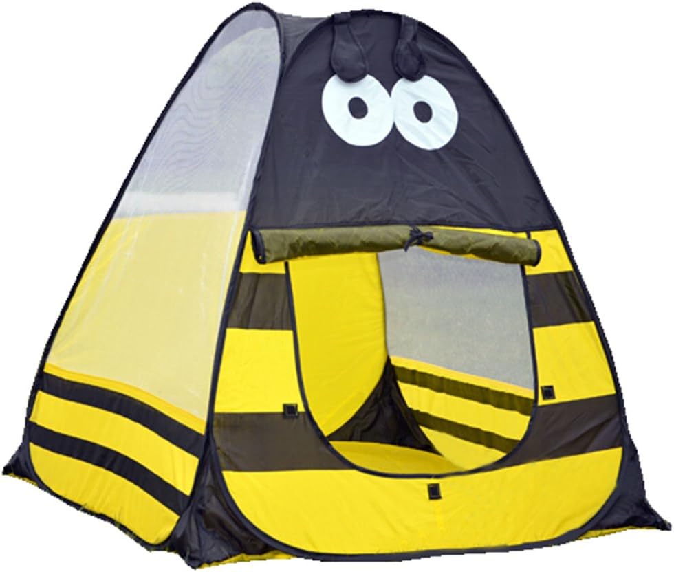 Kids Foldable Game Tent Large Play Tent Ocean Ball House Yellow Bee